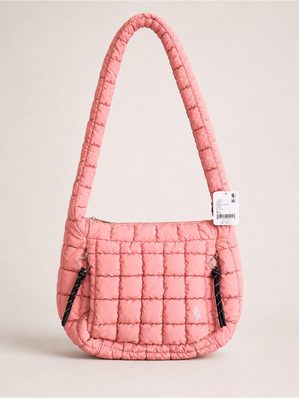 NWT Free People Movement Quilted Baby Carryall Sling Bag Peachy Pink
